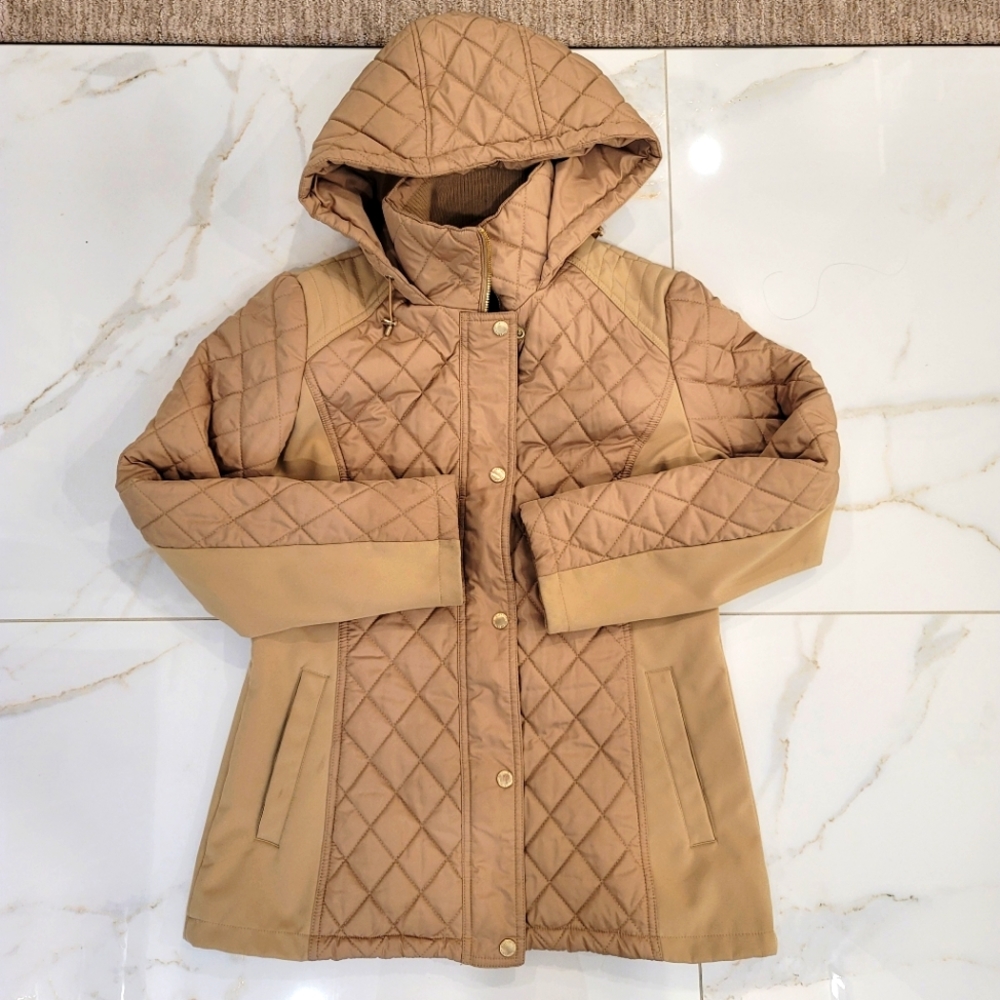 Ellen Tracy Quilted Hooded Jacket - Picture 11 of 13